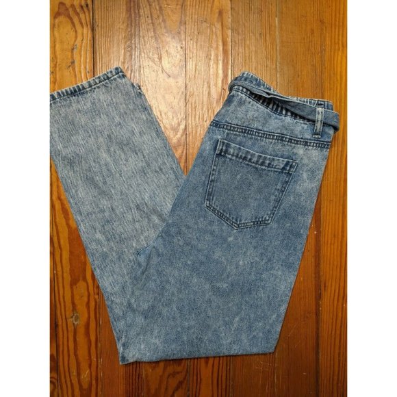 Forever 21 Denim Stonewash Acid Wash High Waist Rise Pants Jeans Size 30 - Picture 2 of 8